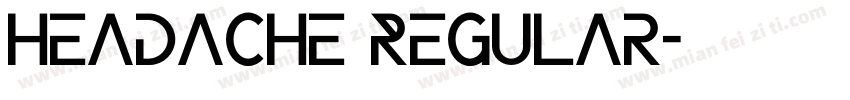 Headache Regular字体转换